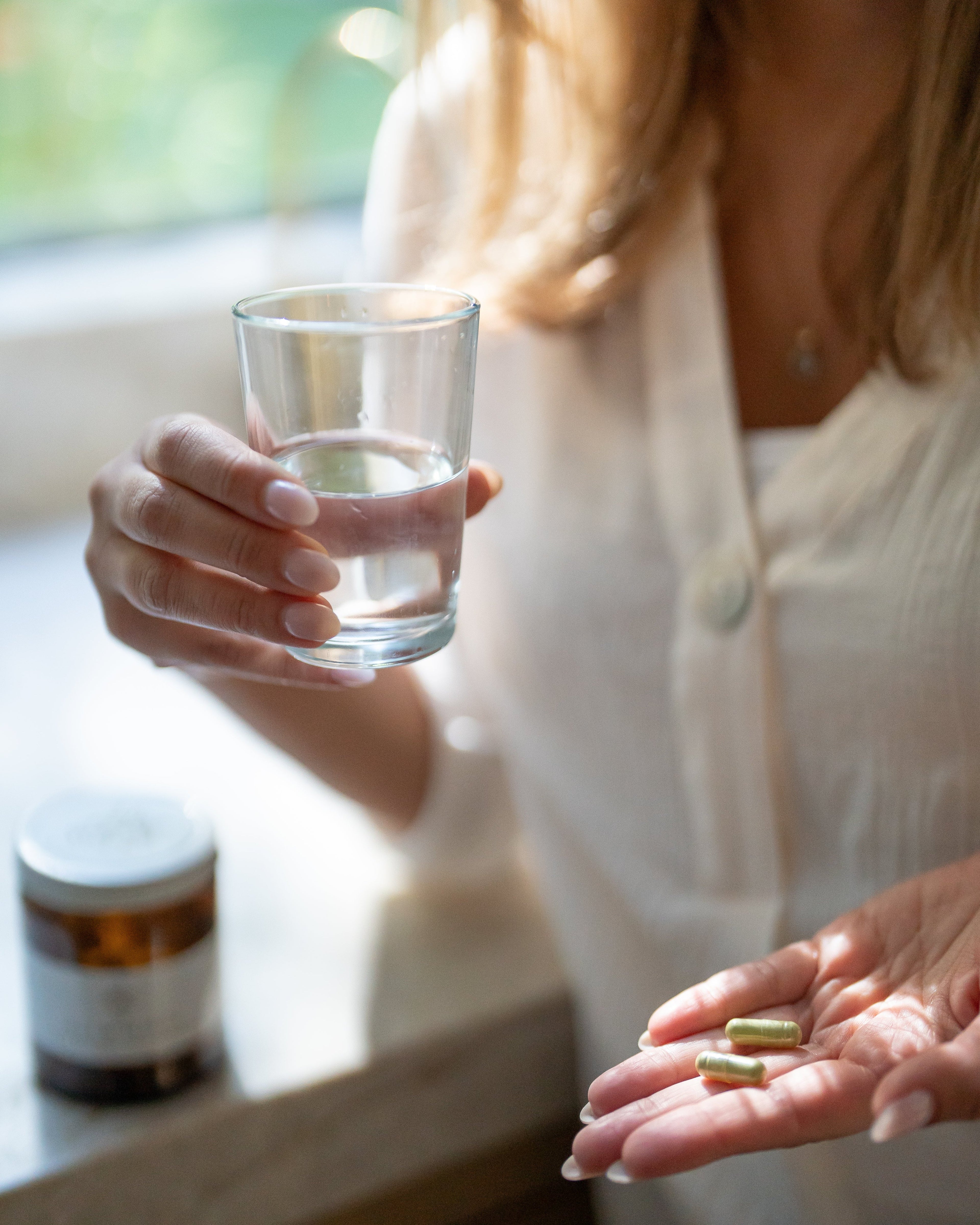 Premium Organic Moringa leaf Powder Supplements in Vegan Capsules 120ct in a Glass Jar. Non-GMO, Complete Green Superfood