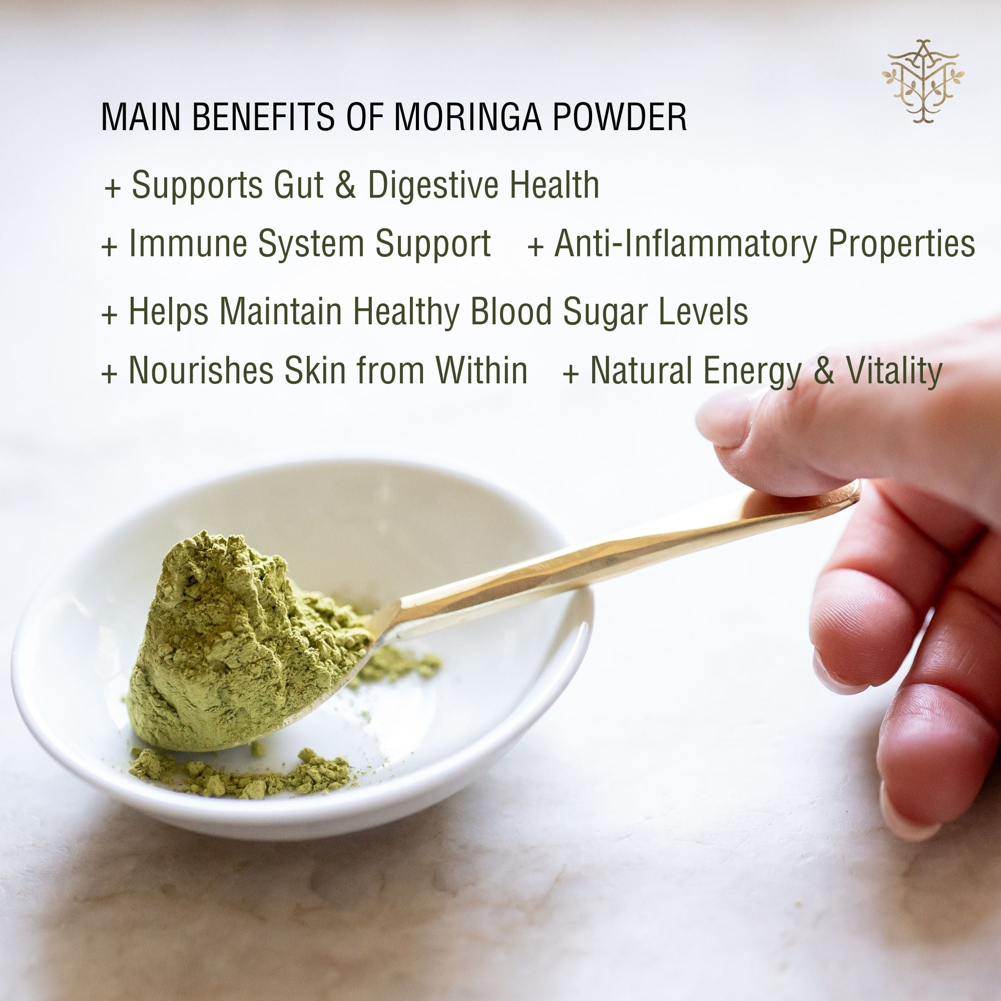 Premium Organic Moringa Oleifera Leaf Powder, Raw, Pure, Non GMO