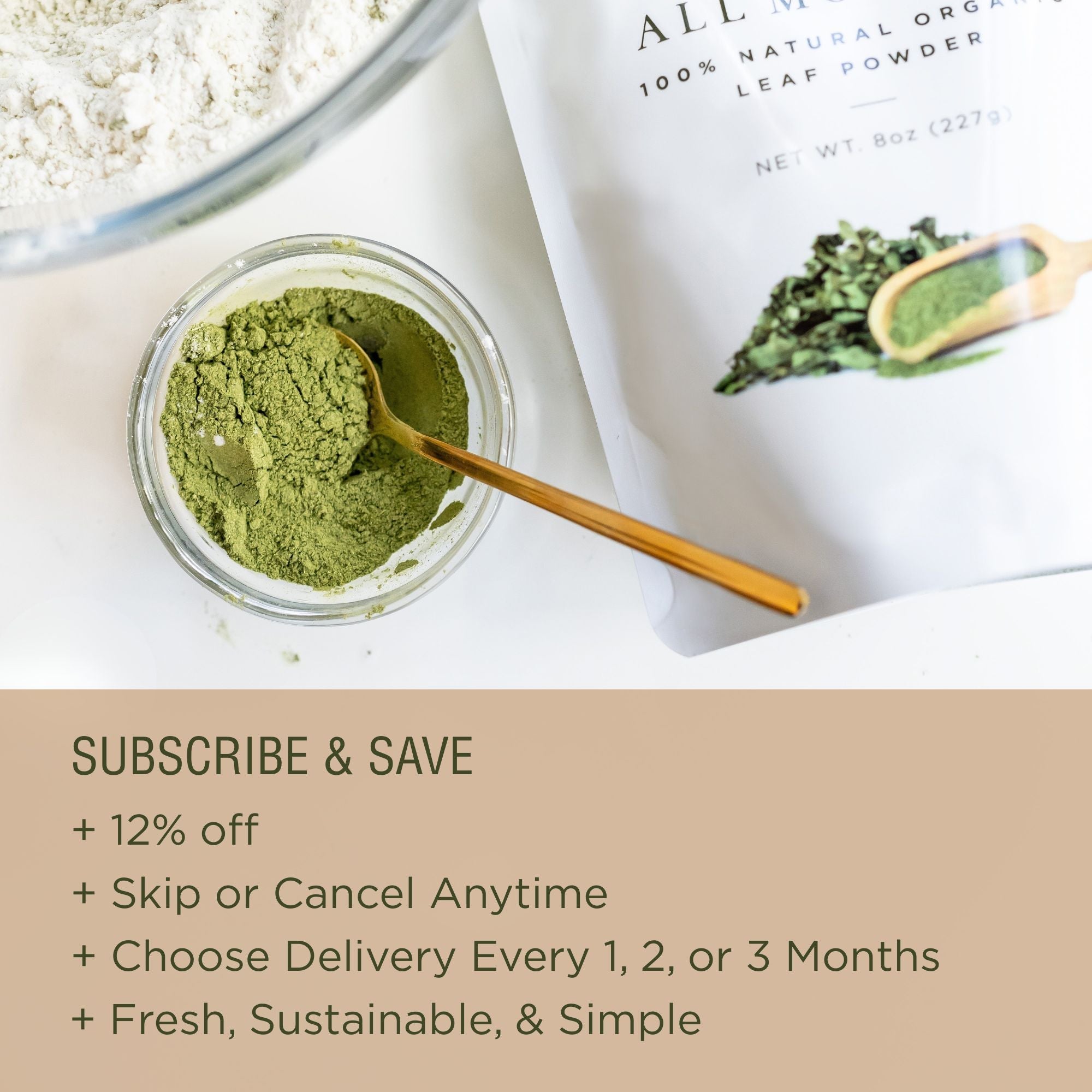 Premium Organic Moringa Oleifera Leaf Powder, Raw, Pure, Non GMO