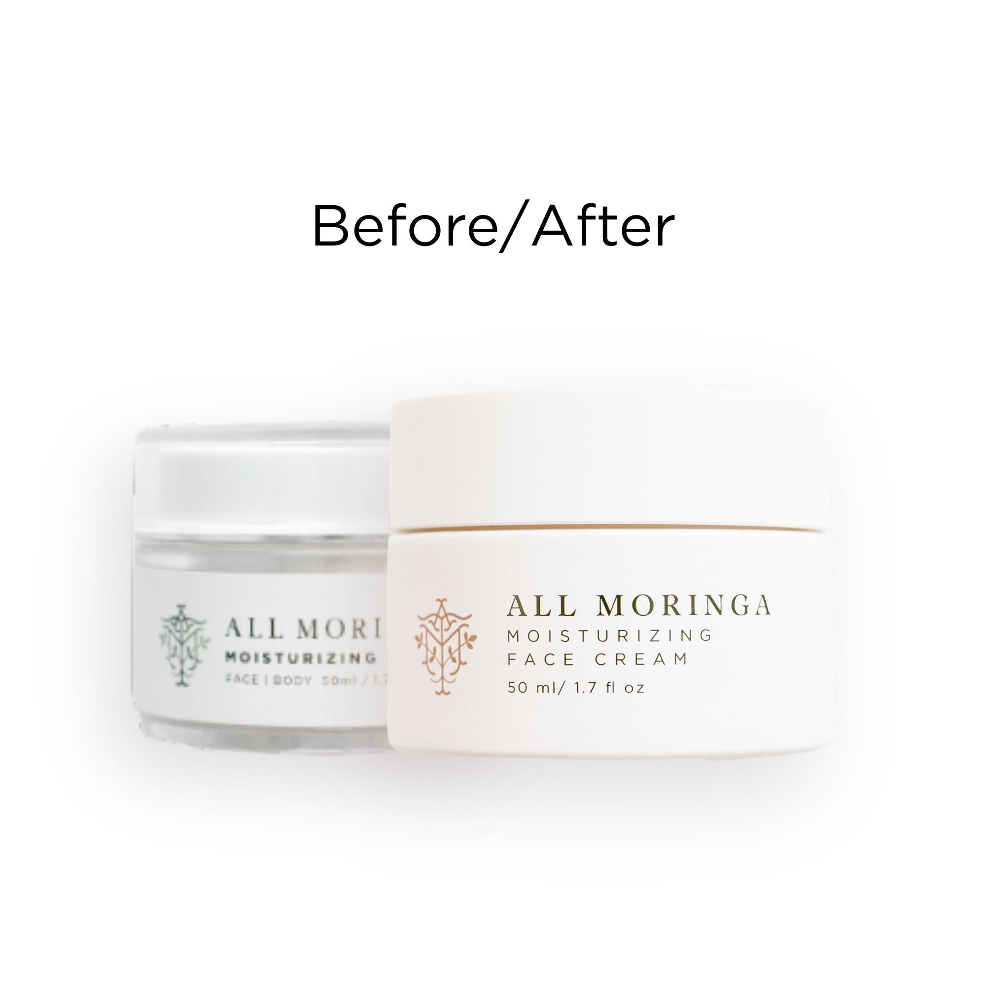 All Natural Moringa Face Cream – Lightweight Moisturizer for Sensitive Skin – Hydrating & Nourishing Formula