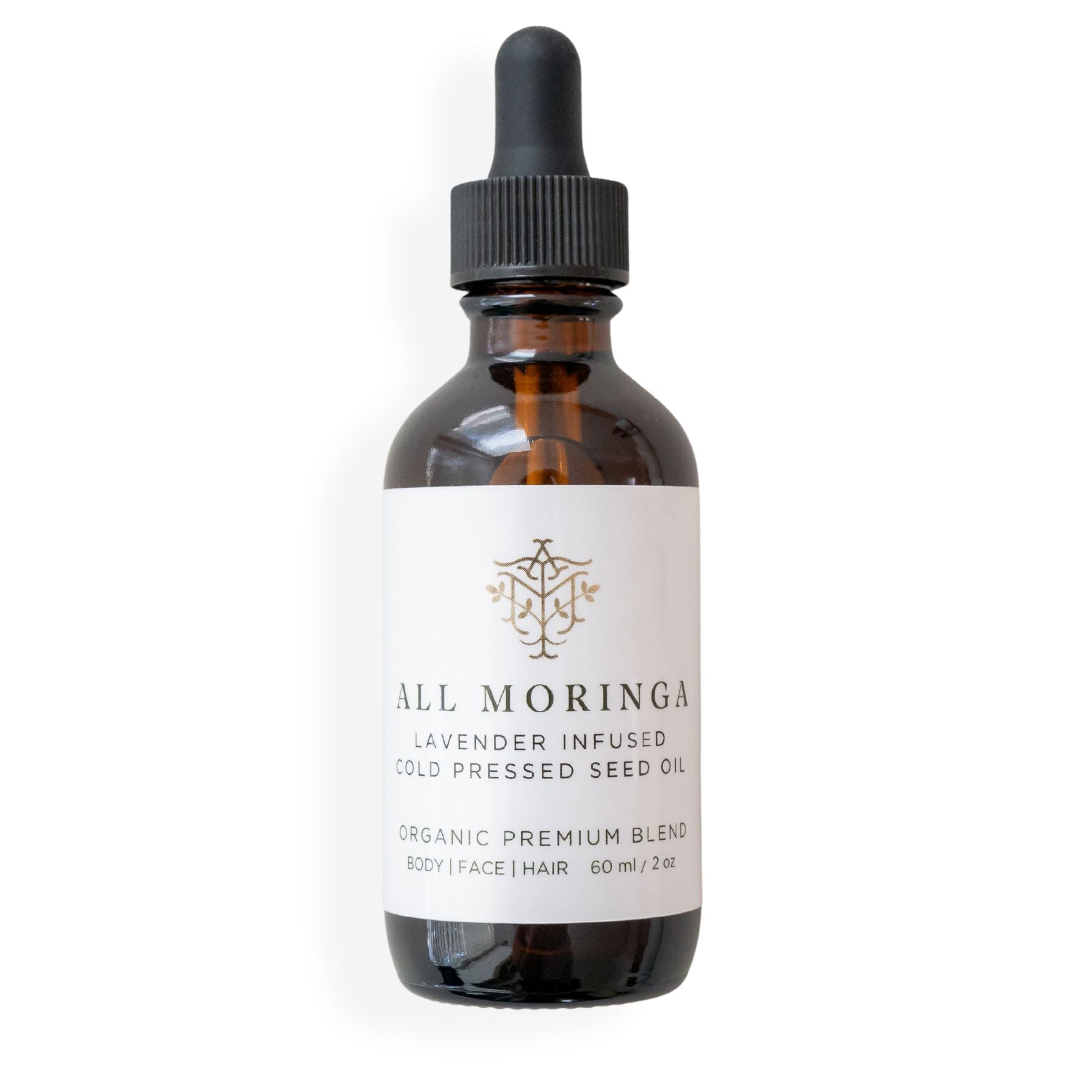 Moringa Oleifera Cold Press Seed Oil Premium Untouched Pure 100% All Natural Organic (Ben oil) for Face,  Body, and Hair. Unscented or Lavender and Ylang Ylang infused (All Skin Types)