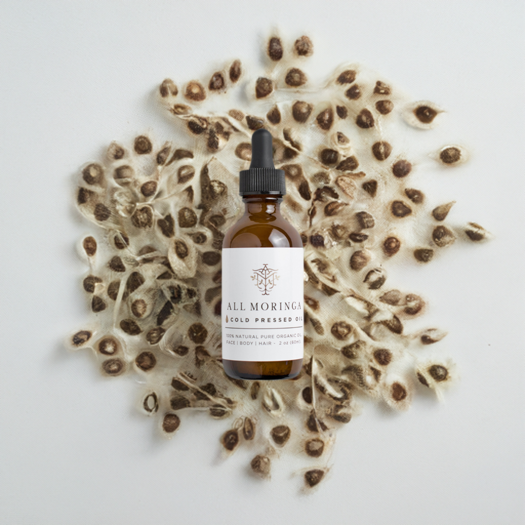 Moringa Oleifera Cold Press Seed Oil Premium Untouched Pure 100% All Natural Organic (Ben oil) for Face,  Body, and Hair. Unscented or Lavender and Ylang Ylang infused (All Skin Types)