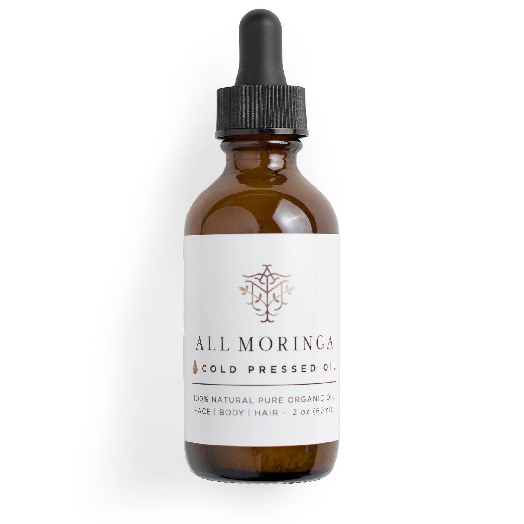 Moringa Oleifera Cold Press Seed Oil Premium Untouched Pure 100% All Natural Organic (Ben oil) for Face,  Body, and Hair. Unscented or Lavender and Ylang Ylang infused (All Skin Types)