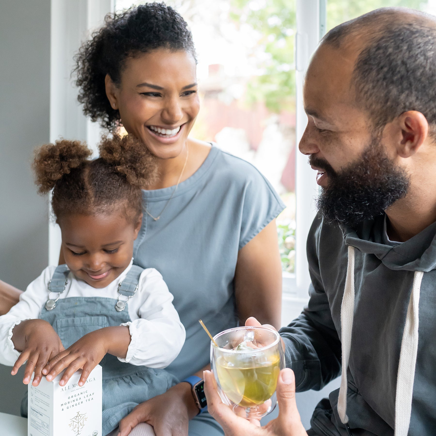 Premium Organic Moringa Leaf and Ginger Herbal Tea USDA Certified 28 Tea Bags