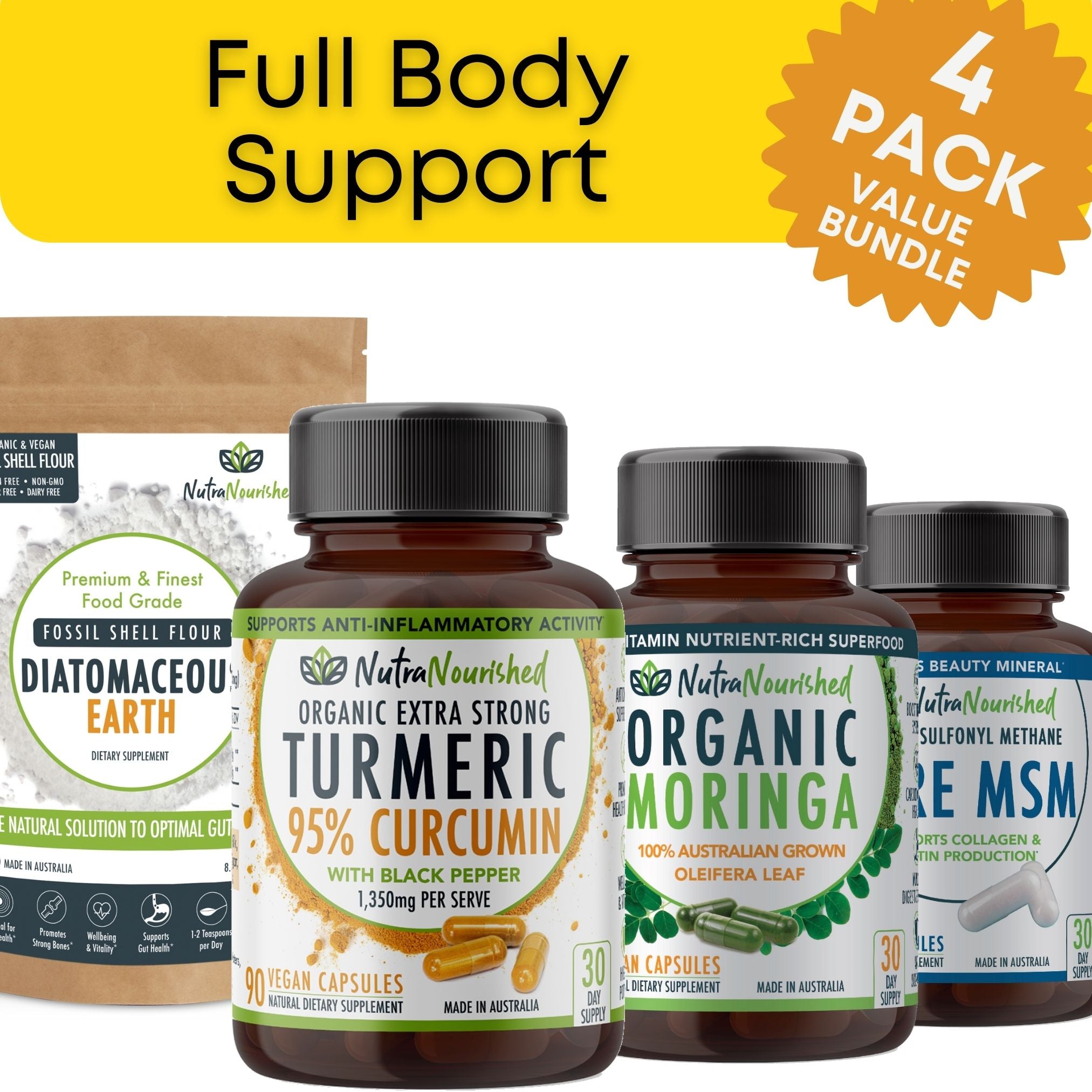 Full Body Support Value Pack | Essential Supplements | Nutra Nourished