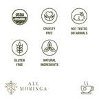 Premium Organic Moringa Leaf and Ginger Herbal Tea USDA Certified 28 Tea Bags