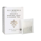Premium Organic Moringa Leaf and Ginger Herbal Tea USDA Certified 28 Tea Bags
