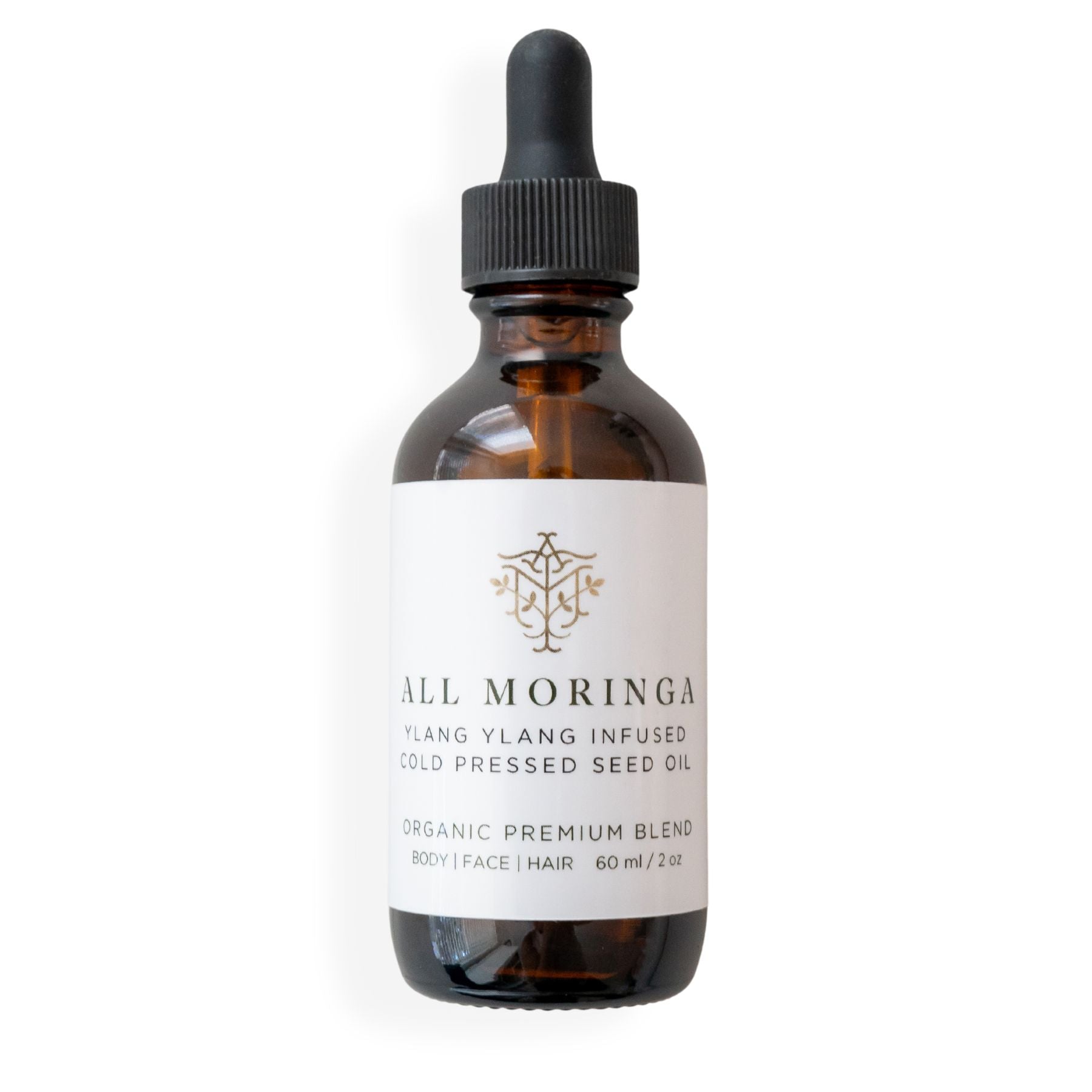 Moringa Oleifera Cold Press Seed Oil Premium Untouched Pure 100% All Natural Organic (Ben oil) for Face,  Body, and Hair. Unscented or Lavender and Ylang Ylang infused (All Skin Types)